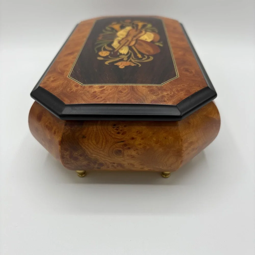 Reuge Music Swiss Octagon Inlaid Music Box Lara's Theme‎ Lara's Theme By M Jarre